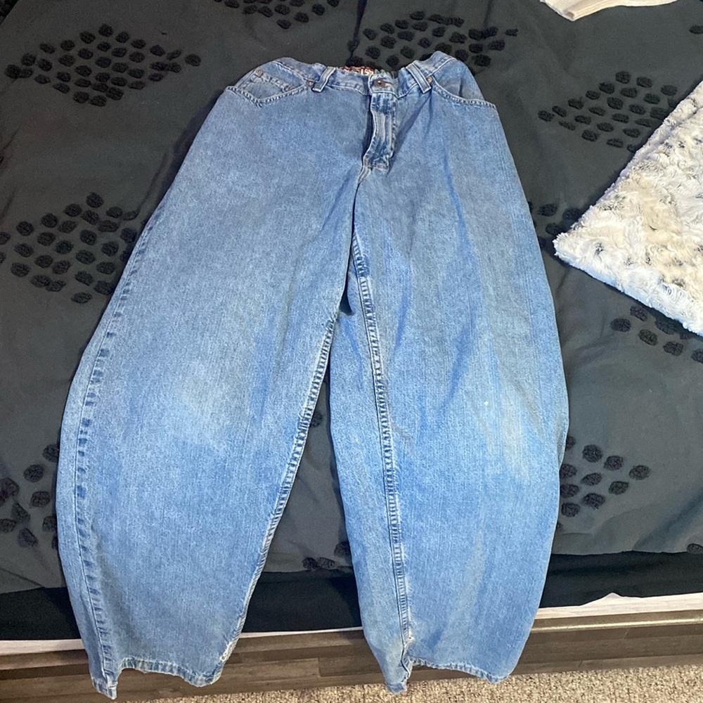 Old navy TikTok famous denim blue jeans